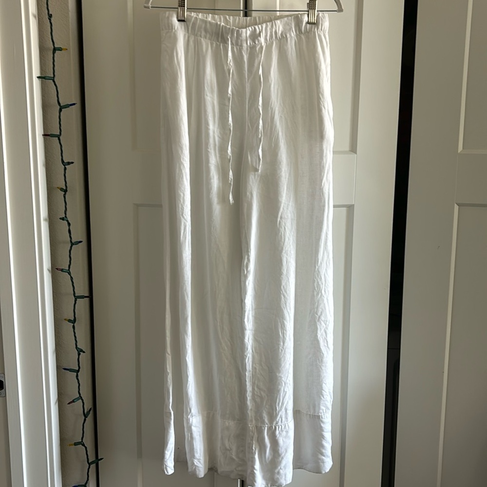 100% LINEN PALAZZO PANTS ZW COLLECTION